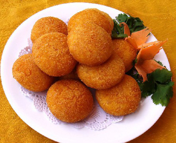 糯米南瓜饼，香脆弹牙
