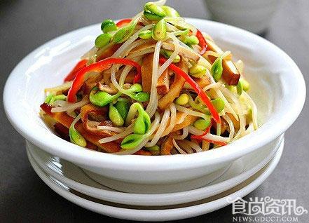 黄豆芽怎么做好吃  黄豆芽炒香干怎么做
