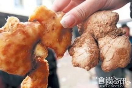广州昨检出一批山东毒姜 当即销毁300斤
